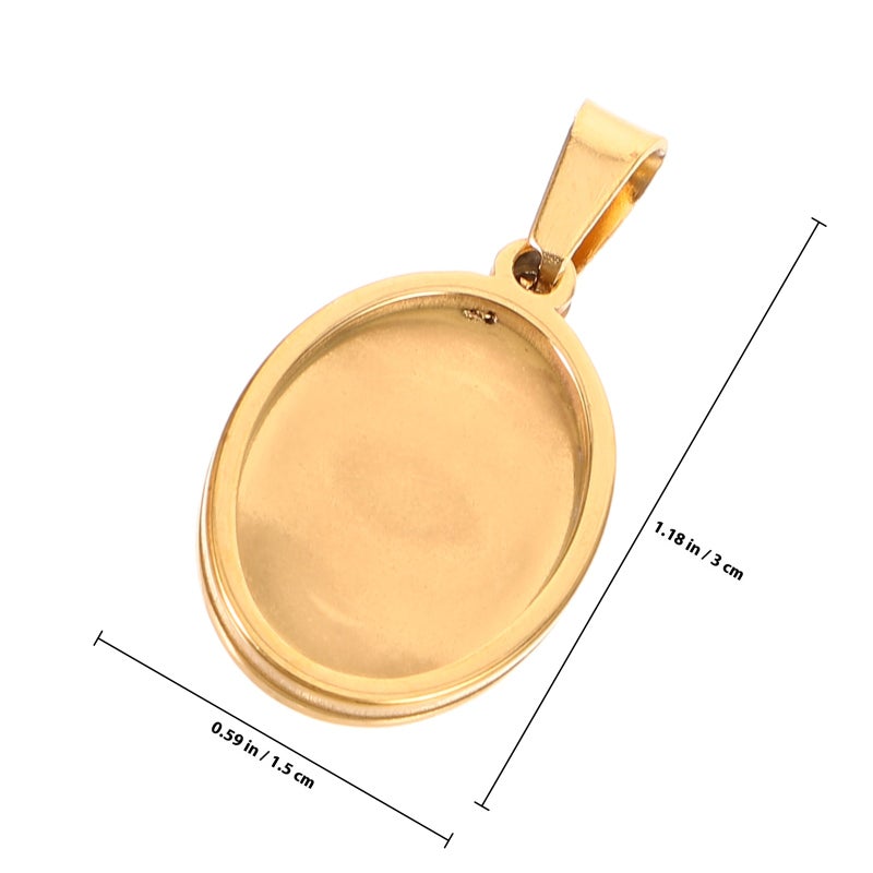Stainless Steel Bezel Trays for DIY Crafting,Jewelry Making,Blank Pendants - Image 2