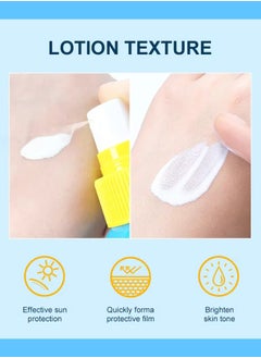 AuQuest 70ml Sunscreen Spray for Face and Body SPF 50+ Lightweight Non Greasy Spray Broad Spectrum SPF 50 Sunscreen Stops Up to 98% of UVA UVB Rays Water and Sweat Resistant Sunscreen Spray  - Image 2