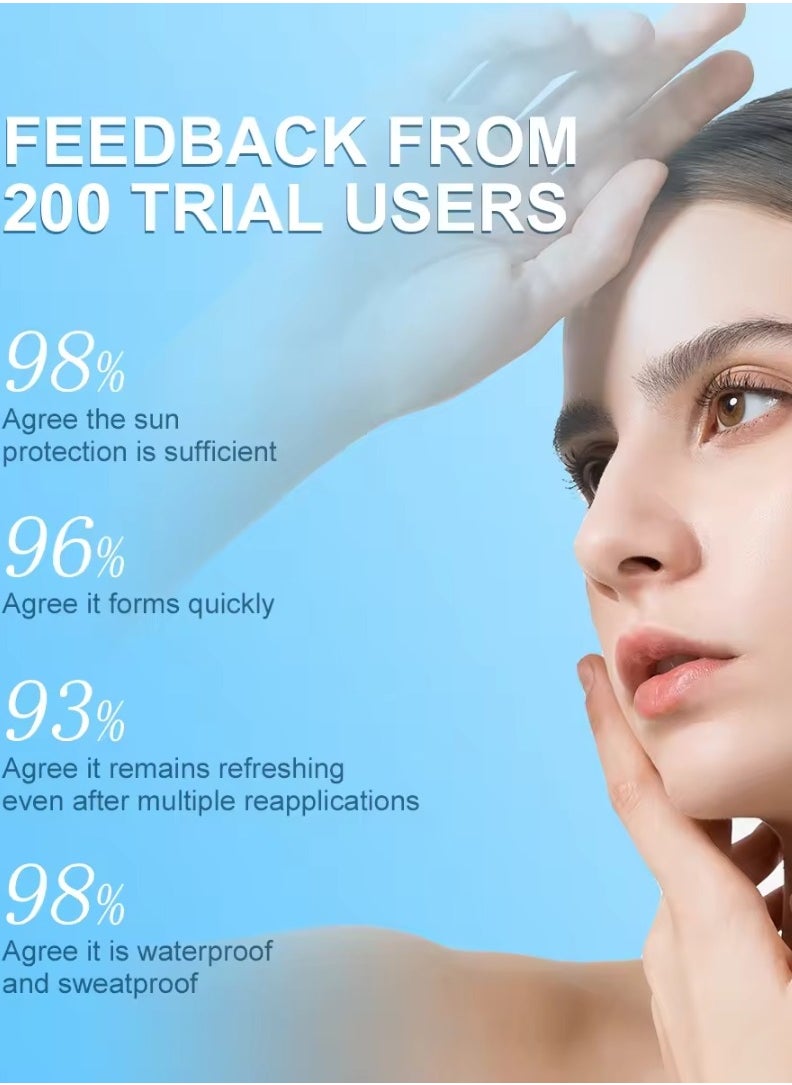 AuQuest - 70ml Sunscreen Spray for Face and Body SPF 50+ Lightweight Non Greasy Spray Broad Spectrum SPF 50 Sunscreen Stops Up to 98% of UVA UVB Rays Water and Sweat Resistant Sunscreen Spray - Image 1