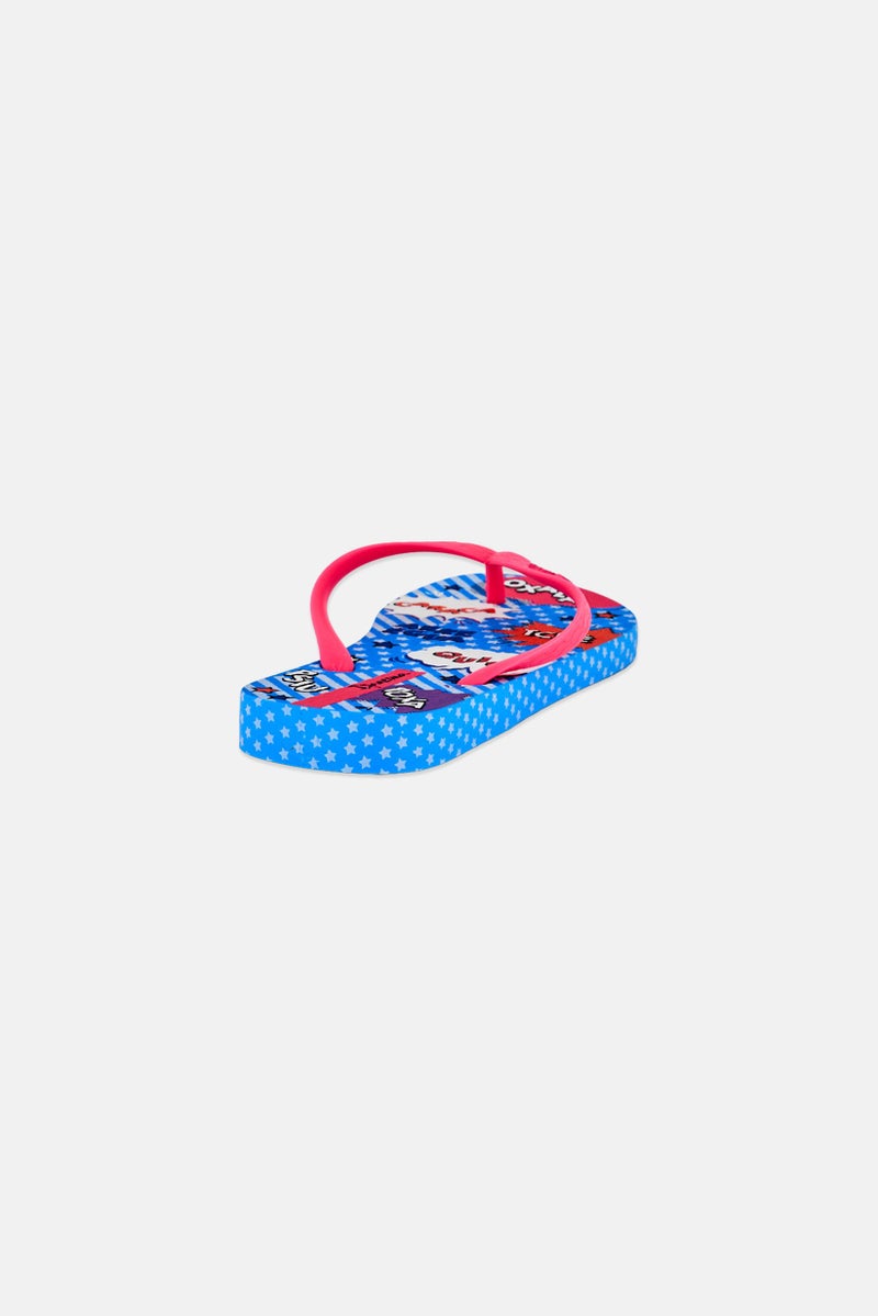 Ipanema Kids Girl Everyday Graphic Print Slip On Slippers, Multicolor - Image 3