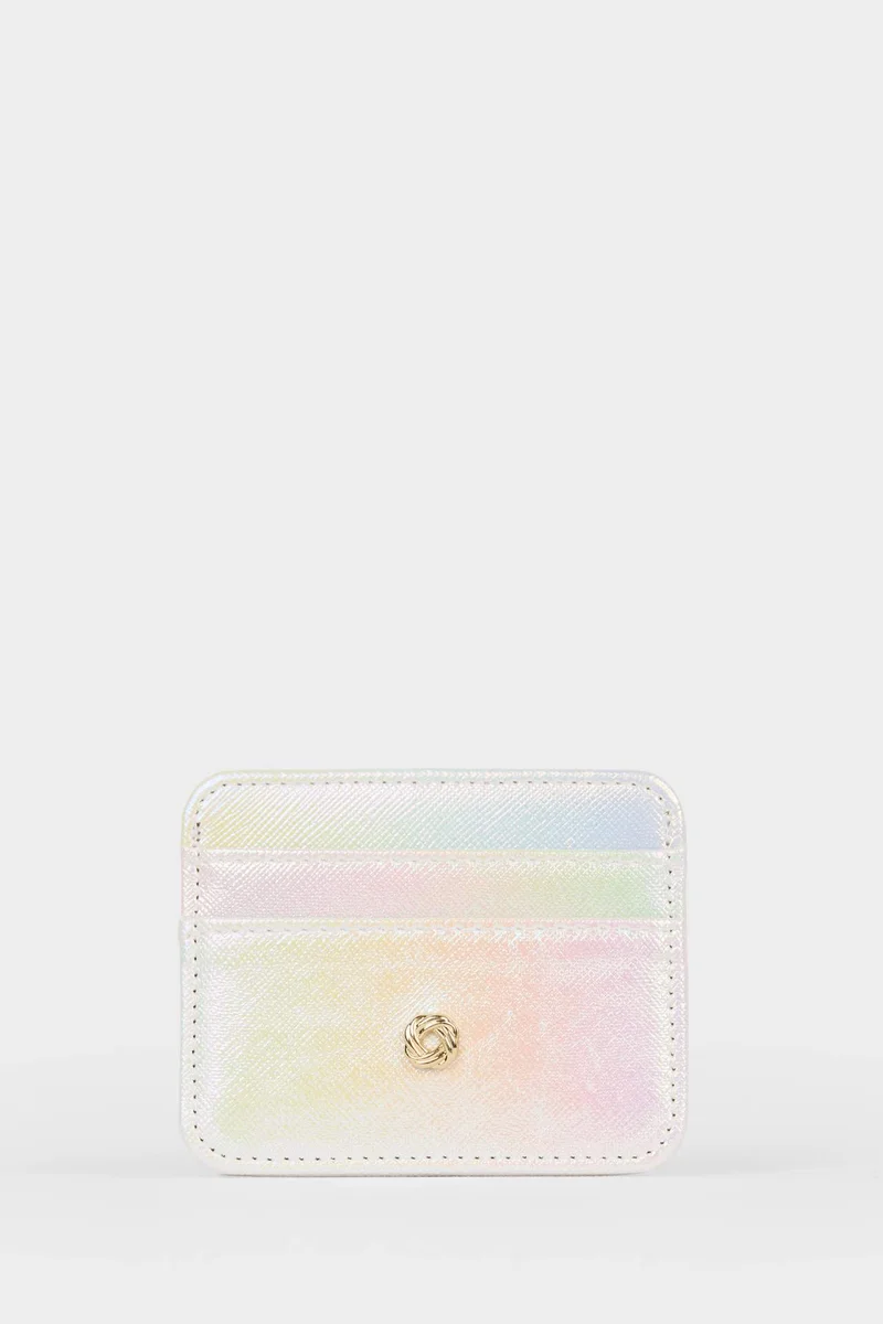 Woman Faux Leather Business Card Wallet