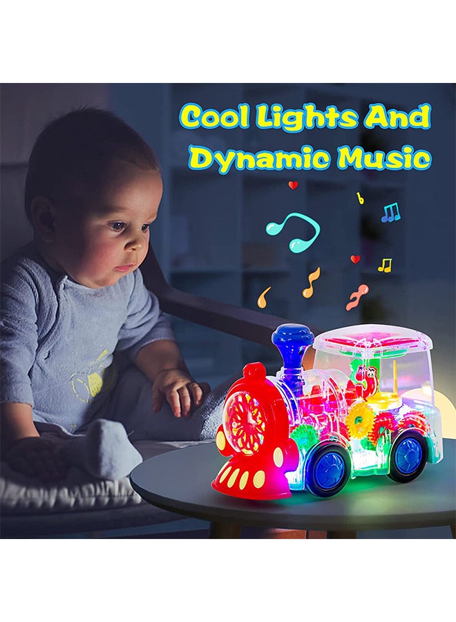Baby Toys Suitable for Boys and Girls Aged 6 to 12 Months Electric Train Toys with Cool Lighting and Sound Effects Are Ideal for Children's Birthday Gifts - Image 4