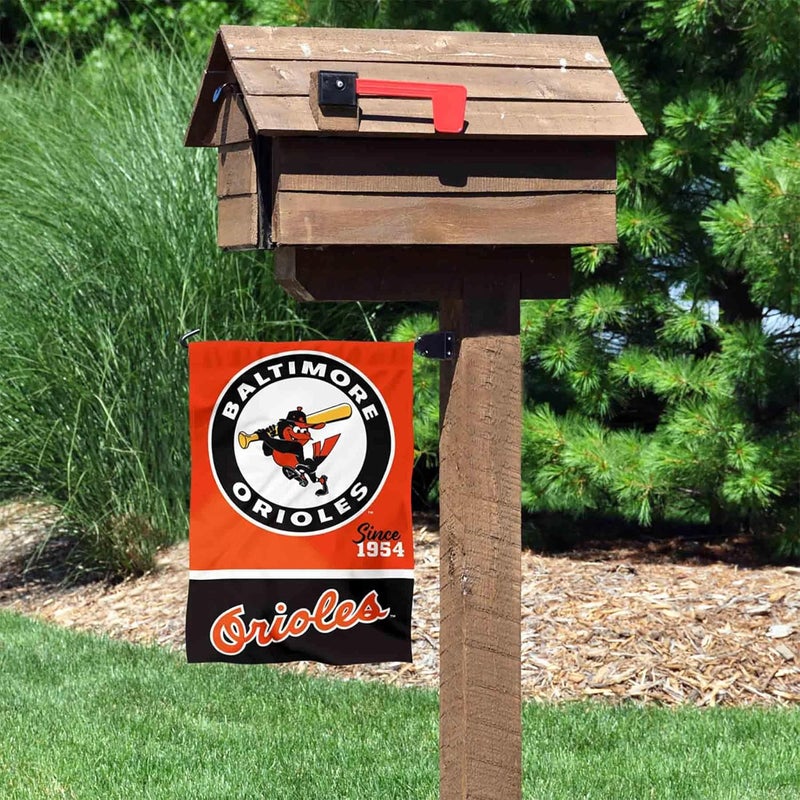 WinCraft WinCraft Baltimore Orioles Retro Vintage Throwback Double Sided Garden Flag  - Image 3
