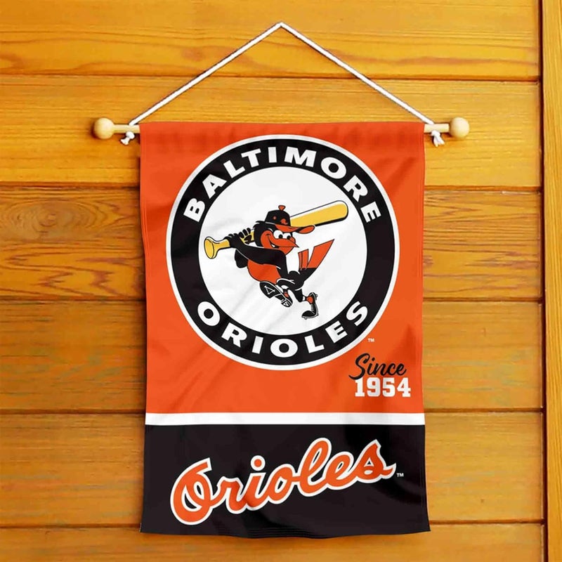WinCraft WinCraft Baltimore Orioles Retro Vintage Throwback Double Sided Garden Flag  - Image 4