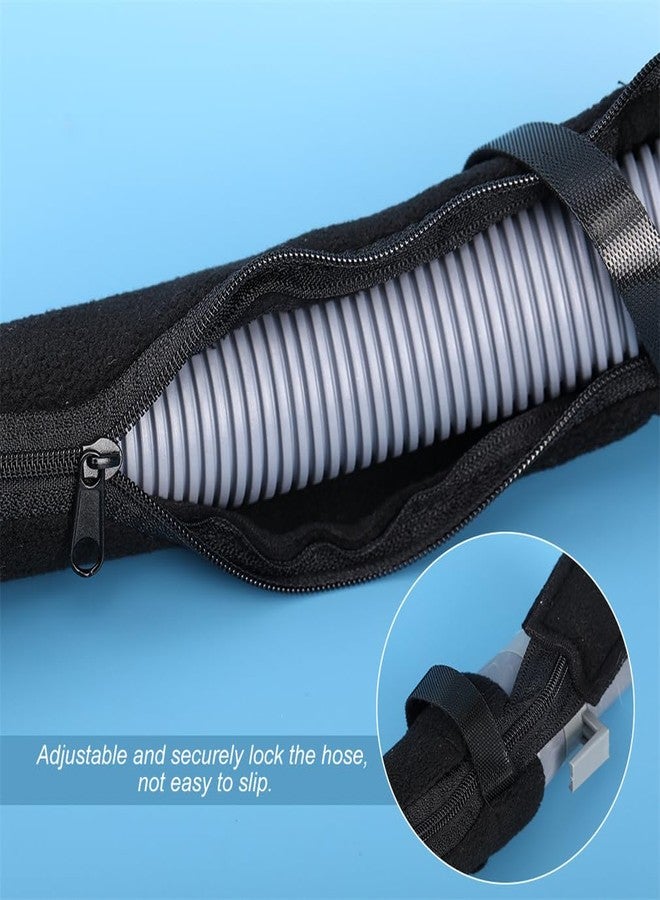 CUNQN CPAP Tube Cover Black Cpap Hose Covers 6FT Tubing Wrap Ultra Soft Zippered Fleece Cover CPAP Accessories for All CPAP Tubing - Image 4