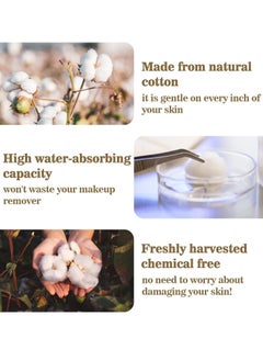 20 20 Planet CARE EVERYDAY 300 pieces Ultra-Soft Cotton Ball Absorbent Cotton Balls Bulk for Face Small White Cotton Balls for Nail Polish Remover Mini Medium Makeup Remover  - Image 3