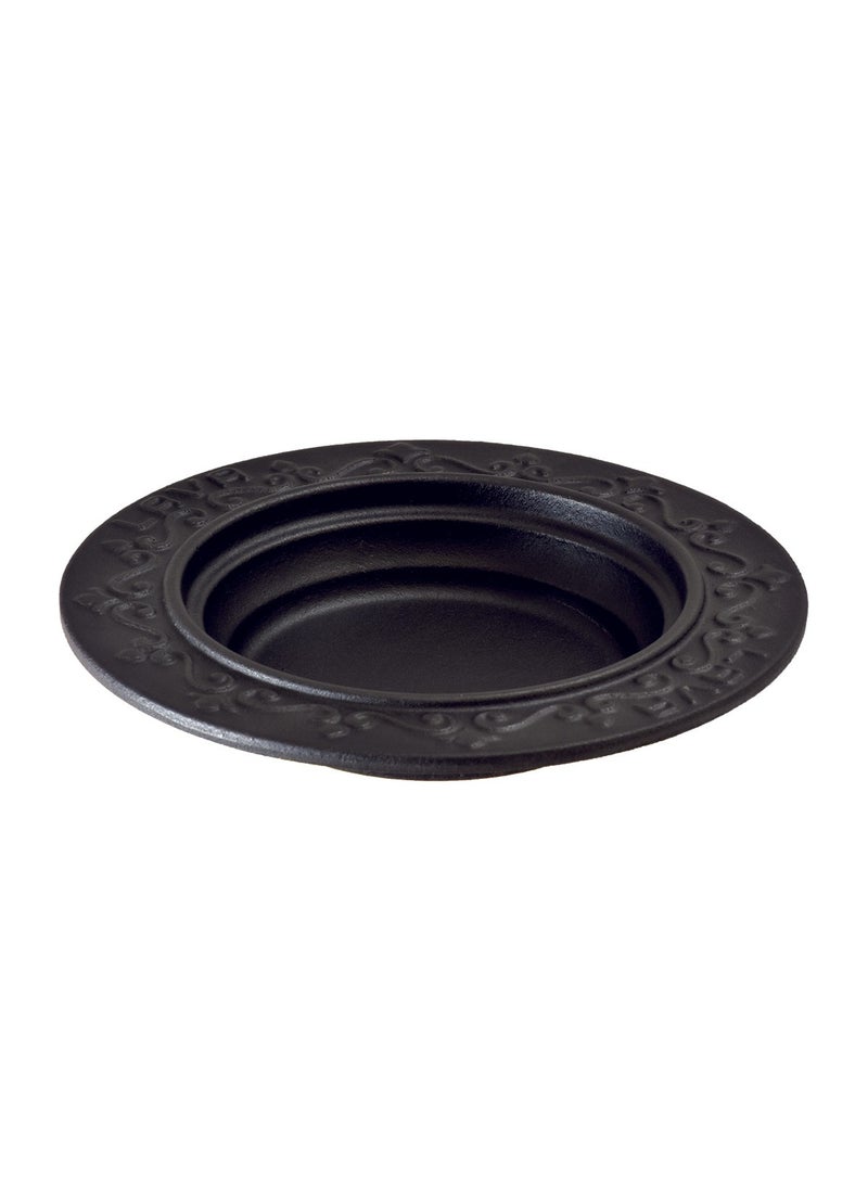 Lava Cast Oval Rotating Sauce Plate. Size Ø18CM. 