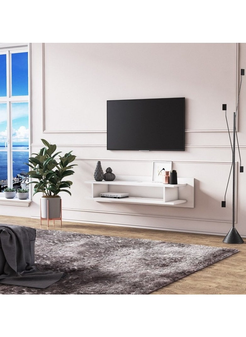 Home Gallery "home gallery Modern White Floating TV Stand - White "  - Image 1