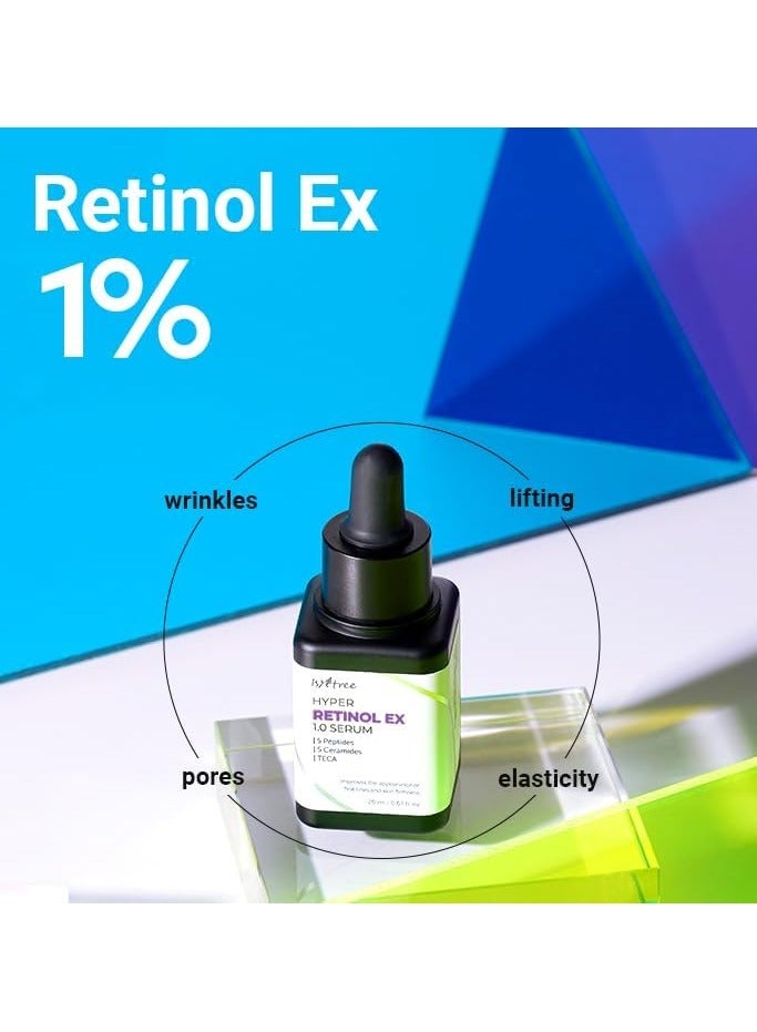 IsNtree Hyper Retinol EX 1.0 Serum 20ml | 5 Peptides | 5 Cermaides | Helps Reduce Fine Lines - Image 4