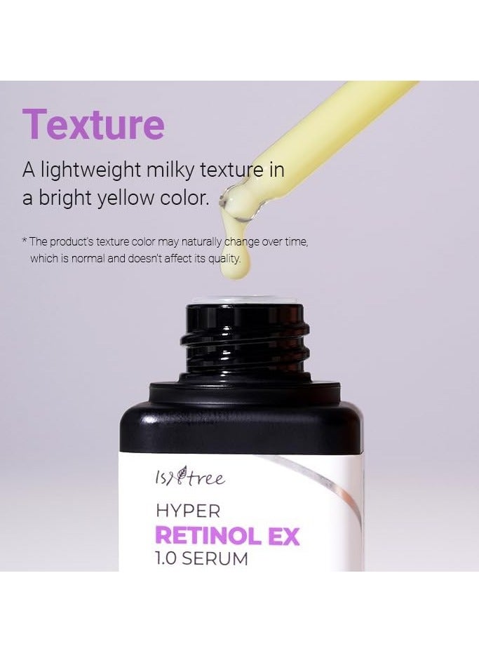 IsNtree Hyper Retinol EX 1.0 Serum 20ml | 5 Peptides | 5 Cermaides | Helps Reduce Fine Lines - Image 2