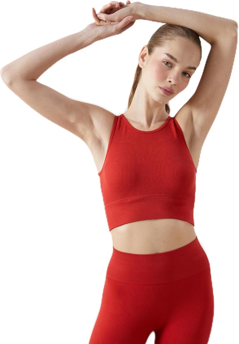 LC WAIKIKI Woman Crew Neck Crop Top