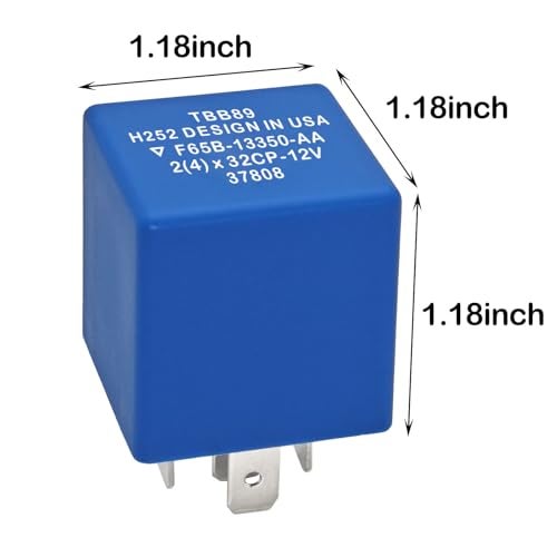 Casalytics 5-Pin Flasher Relay F65B-13350-AA, 5C3T-13350-AA TBB89 (Pack of 2) - Fix Fast Hyper Flash for Turn Signals & Hazard Warnings - Replacement for Ford, Lincoln, Mercury - Image 2