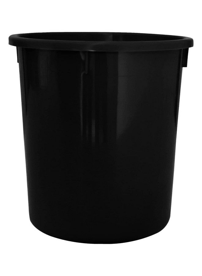 Kuber Industries Plastic Open Dustbin, Trash Bin, Garbage Bin, Waste Bin, Capicity 5Ltr, Pack of 4 (Black)-47KM01036 - Image 3