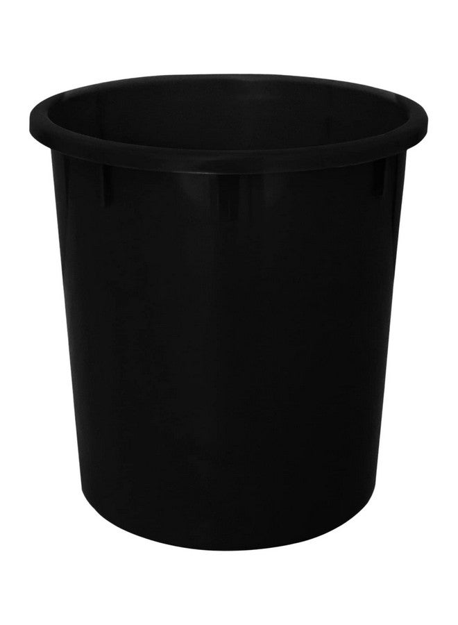 Kuber Industries Plastic Open Dustbin, Trash Bin, Garbage Bin, Waste Bin, Capicity 5Ltr, Pack of 4 (Black)-47KM01036 - Image 2
