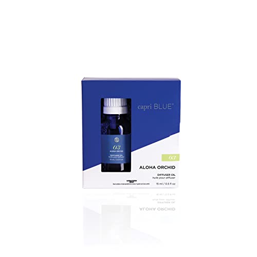 Capri Blue Oil Diffuser Refill  Use with Reed or Electric Scent Diffusers for Home  Long Lasting Scented Oil Scent Diffusers for Home Aloha Orchid 05 fl oz