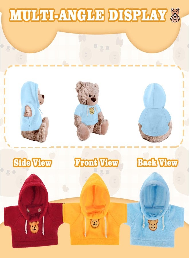 oruola 3pcs Clothes for Stuffed Animals,Soft Build a Bear Outfits, Cute Stuffed Animal Clothes, Suitable for Newlyweds, Mom, Ladies Baby Shower, Valentine's Day Party Gifts,Yellow, Blue, Red - Image 3