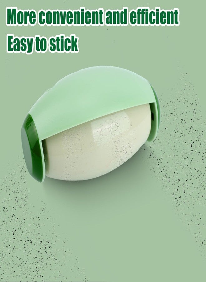 Gosknor 2pcs Reusable Washable Lint Roller, Mini Lint Roller Travel Size Cat Dog Hair Roller Ball Portable Pet Hair Sticky Remover Fabric Shaver Cleaner for Clothing Sofas Debris Dust (Green) - Image 5