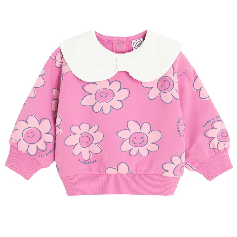 Cool Club PINK COTTON, ELASTANE SWEATSHIRT