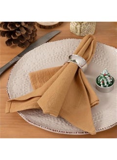 Linen Napkins Caramel  Spring Cloth Napkins Bulk Washable Cotton Napkins Set of 6 17x17 for Wedding Party Bridal Baby Shower Birthday Table Decorations - pzsku/Z51C2CA964834EB4552C2Z/45/_/1740515207/cfa503b7-fd35-4118-a974-1b684b666d0a