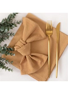 Linen Napkins Caramel  Spring Cloth Napkins Bulk Washable Cotton Napkins Set of 6 17x17 for Wedding Party Bridal Baby Shower Birthday Table Decorations - pzsku/Z51C2CA964834EB4552C2Z/45/_/1740515328/1552bdec-ca0d-4d87-b852-2ceb921455c5