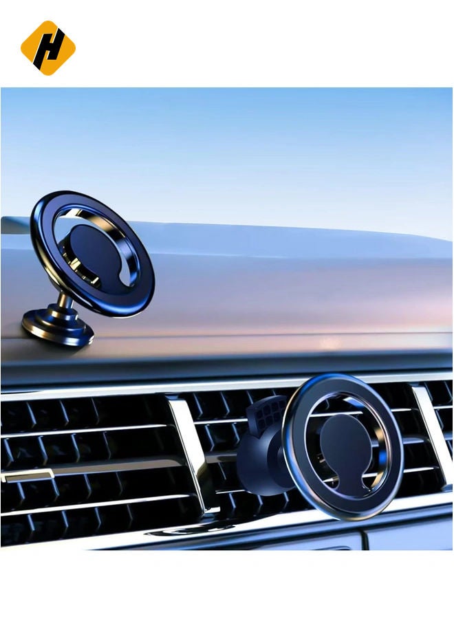 HuHa Magnetic Car Phone Holder, Compatible with Magsafe Car Mount for Dashboard Installation, Air Vent Car Holder for iPhone 14/14 Plus/14 Pro/14 Pro Max/13/12 Series, All Mobile Phone Universal  - Image 2