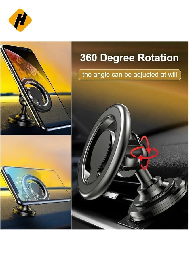 HuHa Magnetic Car Phone Holder, Compatible with Magsafe Car Mount for Dashboard Installation, Air Vent Car Holder for iPhone 14/14 Plus/14 Pro/14 Pro Max/13/12 Series, All Mobile Phone Universal  - Image 5