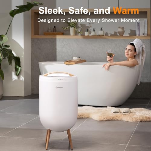 GAMOHOME Towel Warmer Luxury Heated Bucket – Bluetooth Speaker, Ambient Light & Auto Shut Off – Fits Two 40"x70" Towels, Bathrobes, Blankets – Great Gift Idea - Image 2
