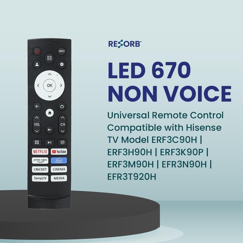 ALERHA Compatible with Hisense Tv Remote Original ERF3T920H Model Suitable for Led UHD HD Hisense Television Remote Control(Without Voice) - Image 3