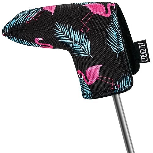 VIXYN Blade Putter Cover Premium Golf Putter Headcovers Magnetic Fleeced Lined Head Covers Flamingo - Image 1