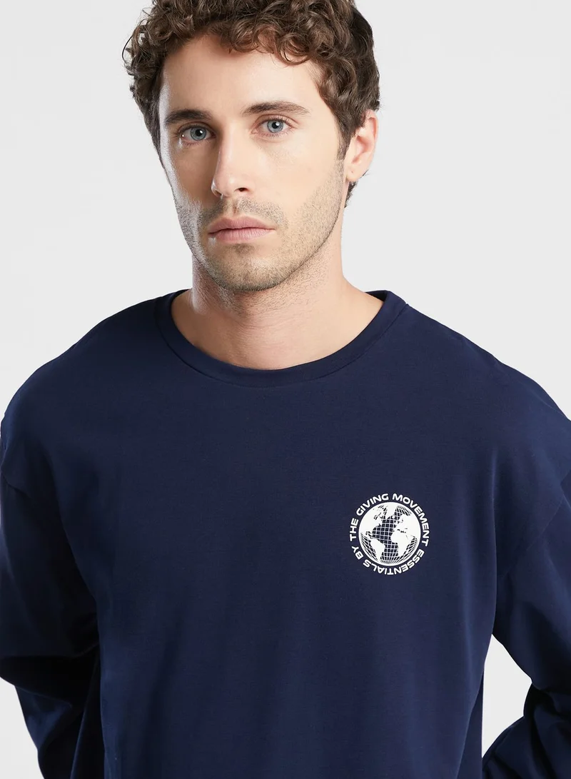 The Giving Movement Regular Fit Printed T-Shirt