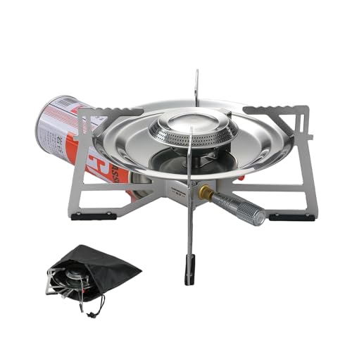 camping moon CAMPINGMOON Portable Butane Camping Stove Burner 3300w Gas Cartridge Cassette Canister Built-in Pressure Regulator Piezo Ignition XD-5F - Image 1