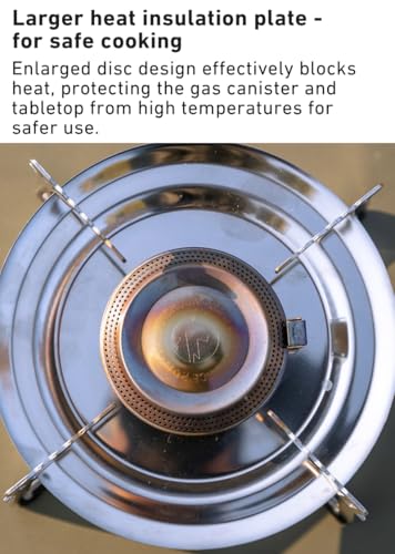 camping moon CAMPINGMOON Portable Butane Camping Stove Burner 3300w Gas Cartridge Cassette Canister Built-in Pressure Regulator Piezo Ignition XD-5F - Image 5