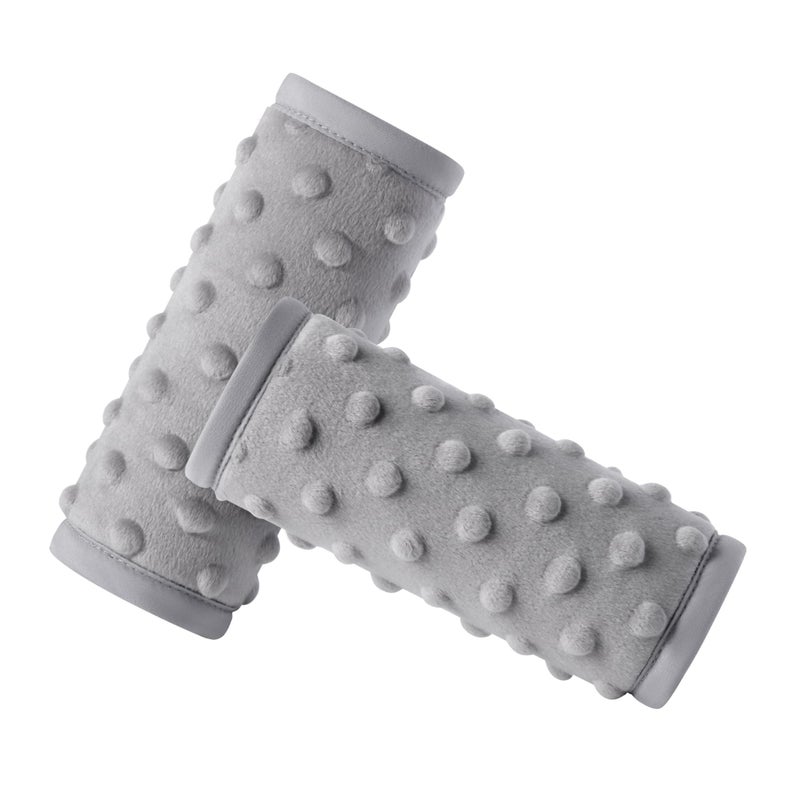 Pro Goleem Car Seat Strap Covers for Babies Soft Car Seat Strap Shoulder Pads for All Car Seats, Stroller, Pushcar, Gray - Image 1