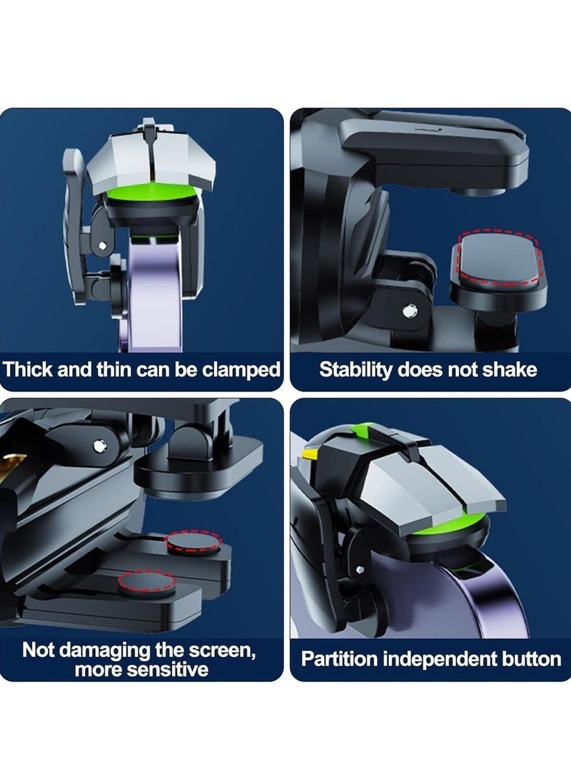 6 Trigger Mobile Controller Smart Phone Game Controller Gamepad Large Thickness 6 Fingers Sensitive Aim & Shoot Triggers Fit For Iphone Android Ipad For Office - Image 5