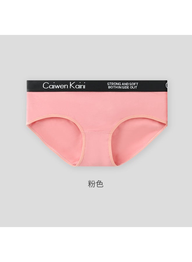Women's Underwear, Pure Cotton, Antibacterial, Traceless, Breathable, Boxer Mid-waist Girls' Briefs, Sports Shorts