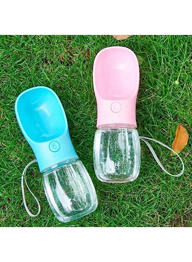 Dog Water Bottle - Leak Proof Portable Water Dispenser Drinking Feeder Pet Care Cup For Outdoor Walking, Hiking, Travel (12 Oz / 350Ml) - Blue - Image 3
