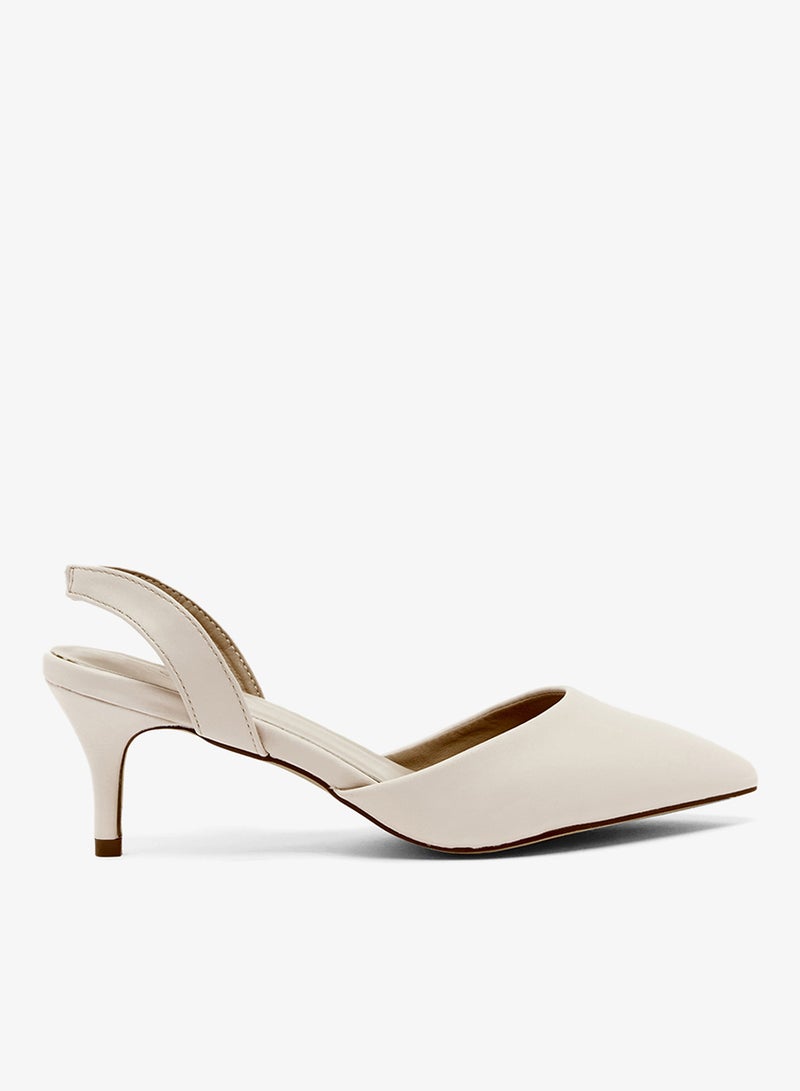 ايلا حذاء بكعب متوسط مع حزام خلفي - Image 1