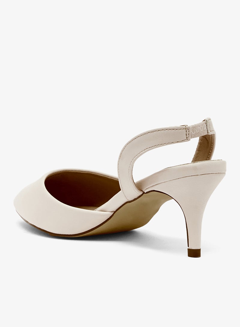 ايلا حذاء بكعب متوسط مع حزام خلفي - Image 3