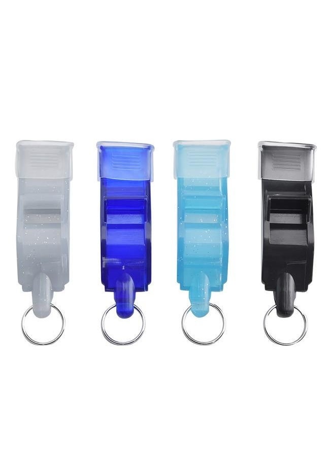 Bukela 4 Pieces High Frequency ABS Plastic Basketball and Football Referee Whistle for Kids  - Image 3