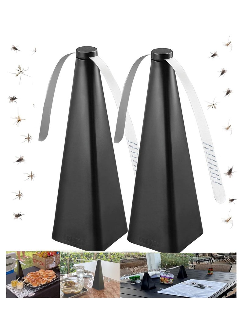 Fly Fans for Tables Fly Repellent for Outdoor Bug Fan Fly Repellent Fan and Bugs Fly for Indoor Fly Insect Traps Fan Keep Flies and Bugs Table Patio Bug Fly Deterrent (2PCS)  - Image 1