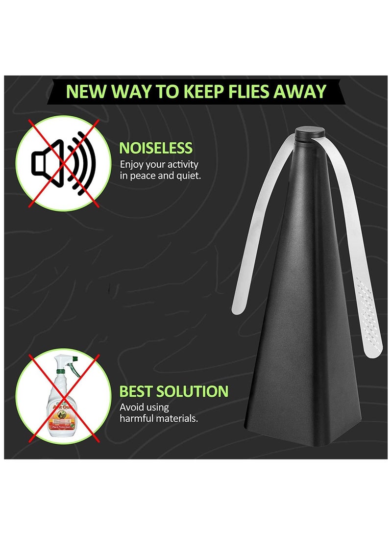 Fly Fans for Tables Fly Repellent for Outdoor Bug Fan Fly Repellent Fan and Bugs Fly for Indoor Fly Insect Traps Fan Keep Flies and Bugs Table Patio Bug Fly Deterrent (2PCS)  - Image 4