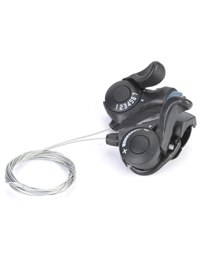 Thoraya One Pair Outdoor Mountain Bicycle TX-30 Thumb Gear Shifters 3X7 Speed Shift Lever and Set  - Image 3