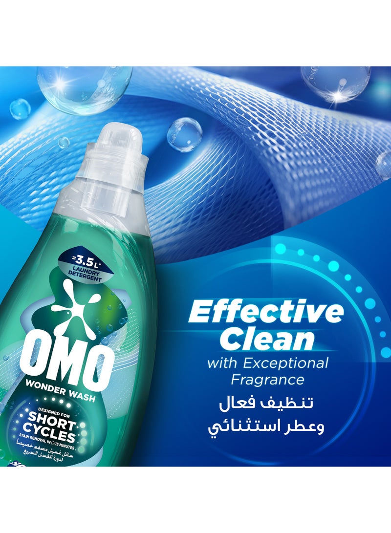 Omo Wonder Wash Liquid Laundry Detergent Odor Defy 2 x 1480ml - Image 4