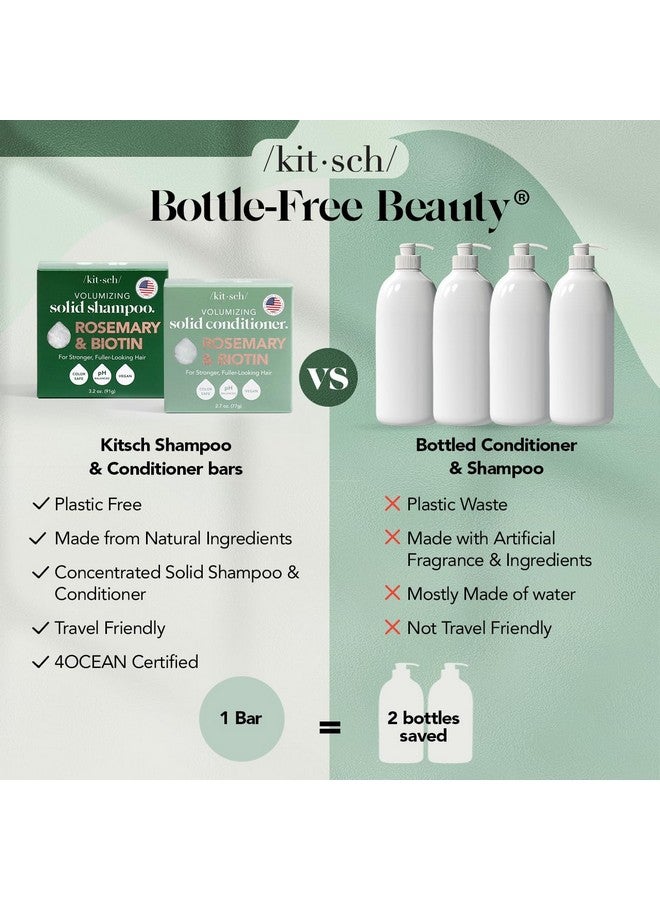 كيتش مجموعة شامبو وبلسم كيتش روزماري والبيوتين للشعر الخفيف - قطعتان من شامبو وبلسم مكثف للرجال والنساء، تركيبة لتكثيف الشعر وإعادة نموه، خالية من البارابين - Image 4