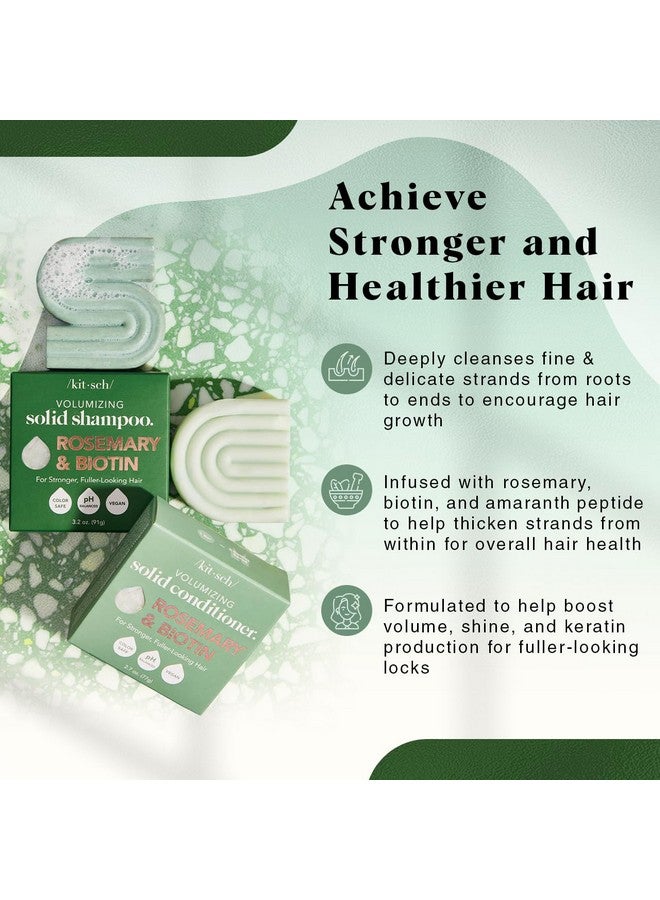 كيتش مجموعة شامبو وبلسم كيتش روزماري والبيوتين للشعر الخفيف - قطعتان من شامبو وبلسم مكثف للرجال والنساء، تركيبة لتكثيف الشعر وإعادة نموه، خالية من البارابين - Image 3