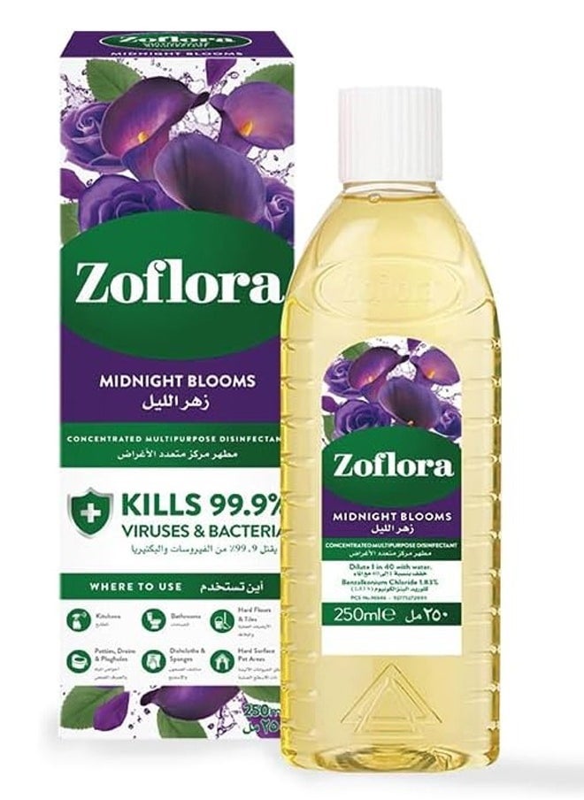 Zoflora Zoflora Multi-Purpose Concentrated Disinfectant Midnight Blooms 250 ml  - Image 1