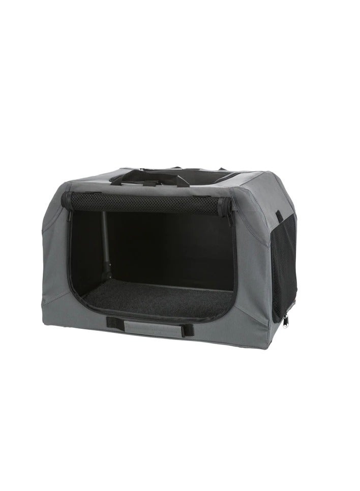 Trixie Easy Sift Mobile Kennel For Dogs Grey - Image 2