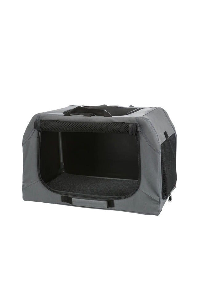 Trixie Easy Sift Mobile Kennel For Dogs Grey - Image 1
