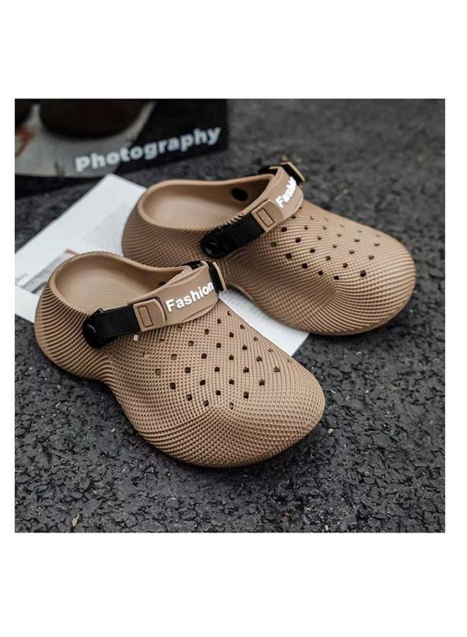 2026 New 3D Printed Men's Clogs, Thick Platform Height Increasing Two-Wear Hole Shoes, Breathable Non-Slip Outdoor Casual Garden Sandals - Image 4