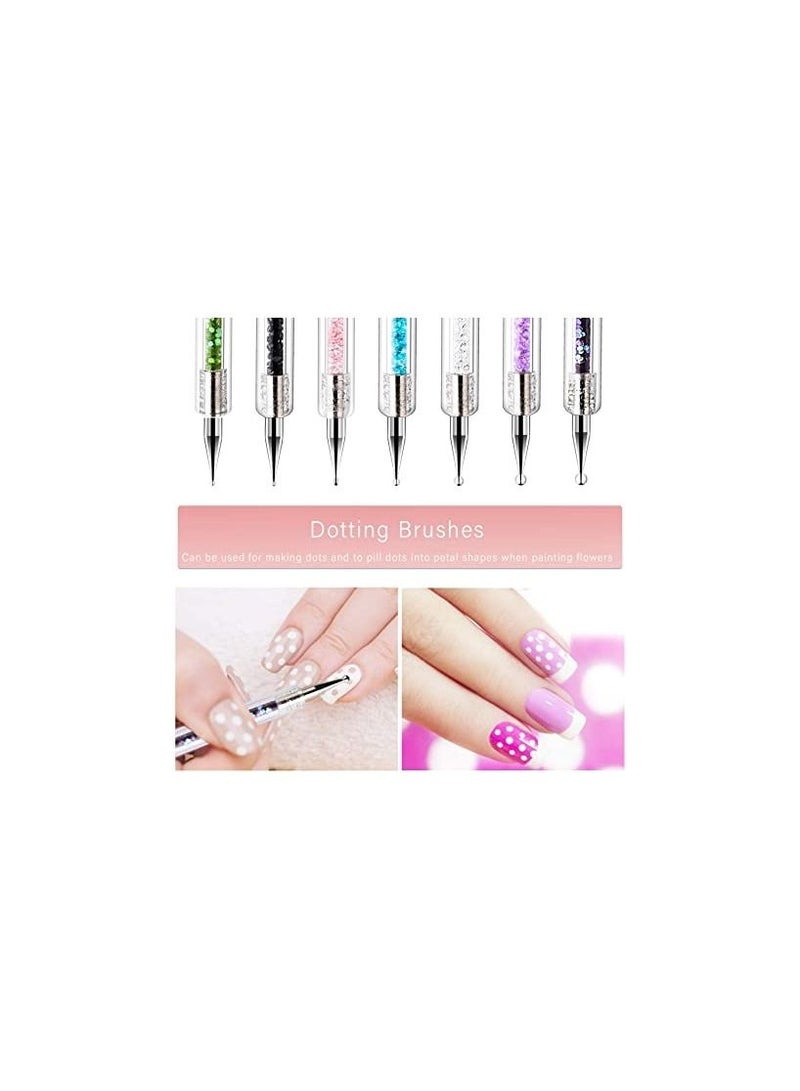 ORiTi 9PCS Nail Brushes for Nail Art with Nail Liner Brush and Nail Dotting Pens for Home Use and Professional Nail Salon - Image 4